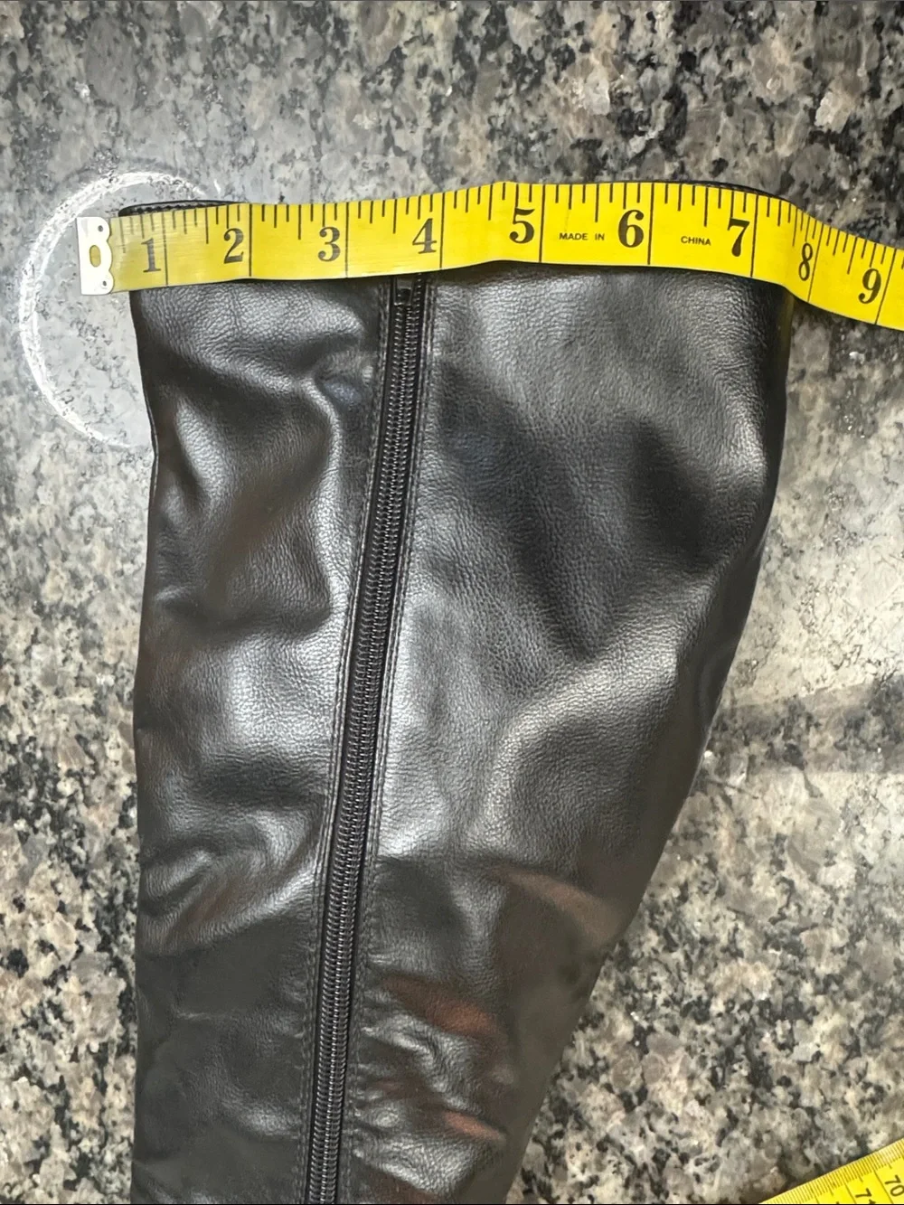 SHEIN Black Over-the-Knee Block Heel Boots NWOT 8